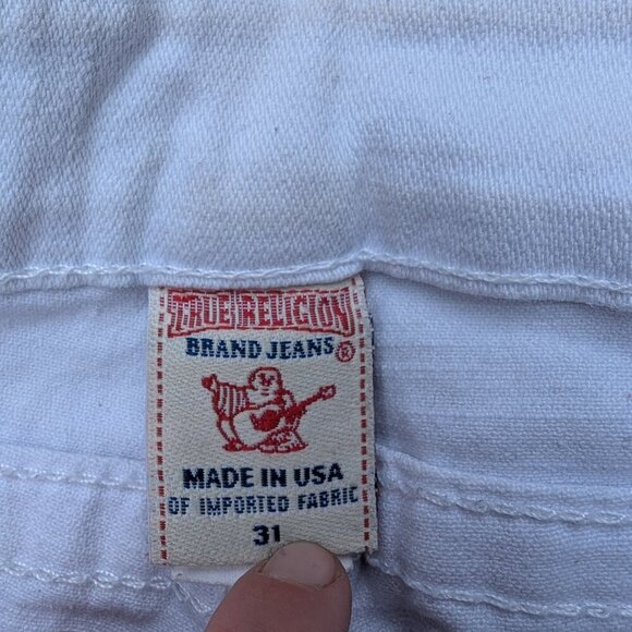 True Religion White Flared Jeans - Size 31 - Made in USA - Picture 8 of 14